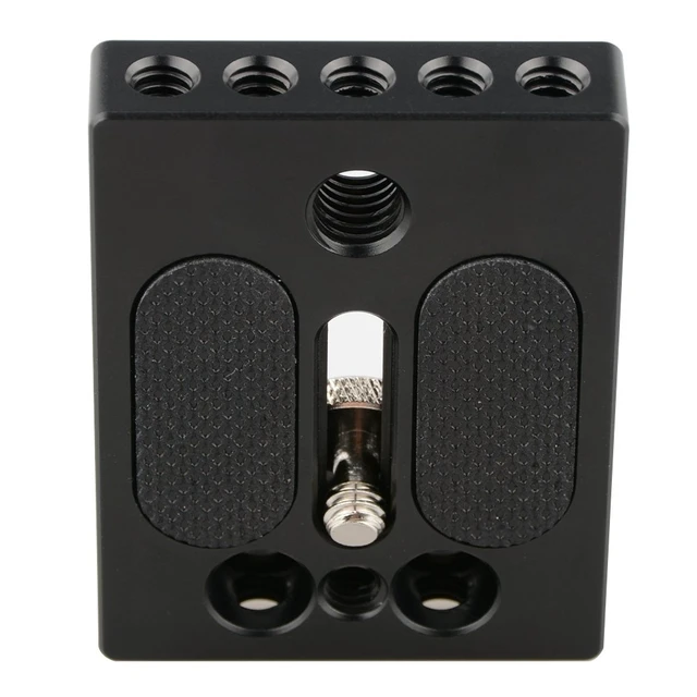 Alt view image 6 of 6 - Camera Baseplate with 1/4" & 3/8" Thread Hole for DSLR Camera Cage