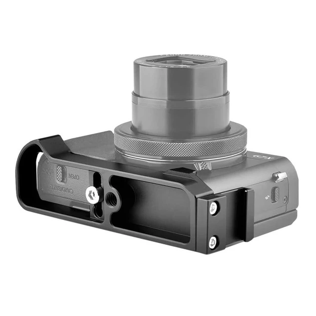 Alt view image 2 of 7 - Camera Extension Base Plate for Canon G7X Mark III and Mark II | Aluminum Alloy Camera Plate,Video Shooting,Vlogging Accessories, Microphone Light Bracket with Cold Shoe Mount