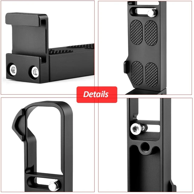 Alt view image 5 of 7 - Camera Extension Base Plate for Canon G7X Mark III and Mark II | Aluminum Alloy Camera Plate,Video Shooting,Vlogging Accessories, Microphone Light Bracket with Cold Shoe Mount
