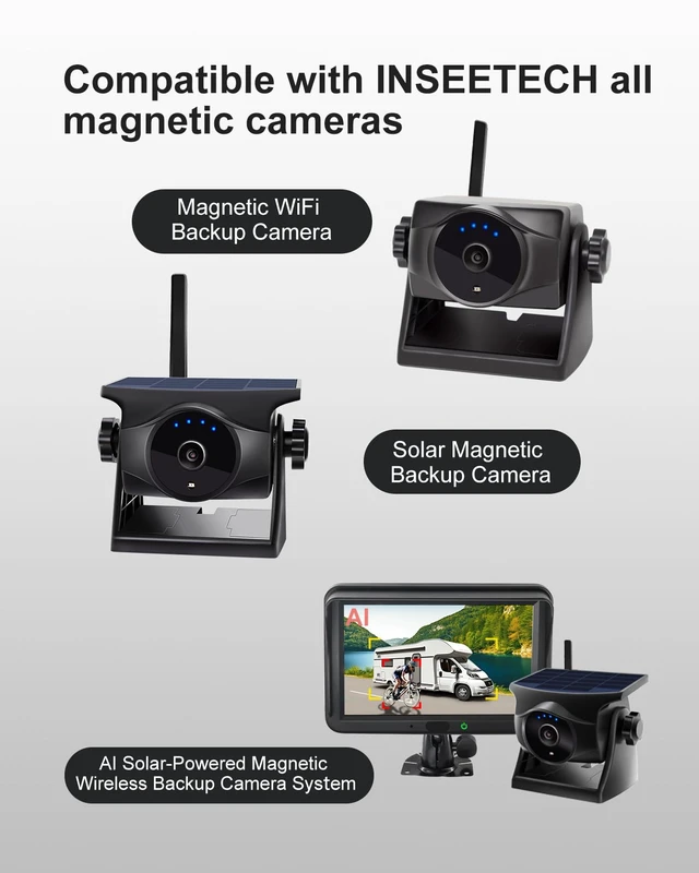 Alt view image 6 of 7 - Metal Plate for Magnetic Wireless Backup Camera Adhesive & Screws | Metal Base for Magenetic Reverse Camera, Converts Vehicle Surface to Matel,Compatible with RV, Truck, Trailer, Mount Anywhere