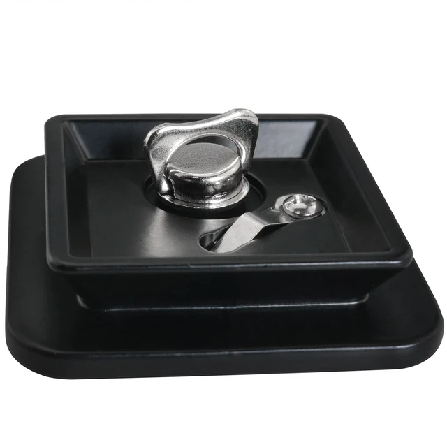 Alt view image 3 of 6 - Tripod Quick Release Plate Head Mounting Parts 42mm x 42mm for V-0554, 6100 6160 7100 FW29T, 200R 800R, V3000 S-4500 S-6000
