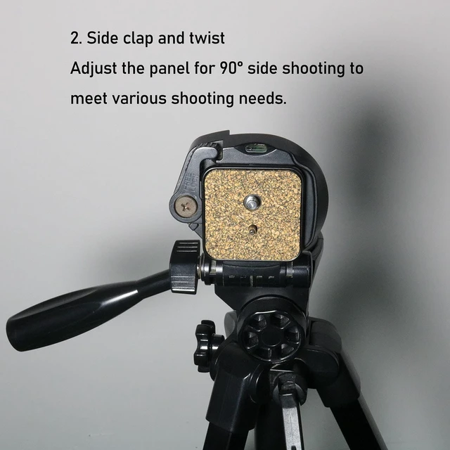 Alt view image 6 of 6 - Tripod Quick Release Plate Head Mounting Parts 42mm x 42mm for V-0554, 6100 6160 7100 FW29T, 200R 800R, V3000 S-4500 S-6000