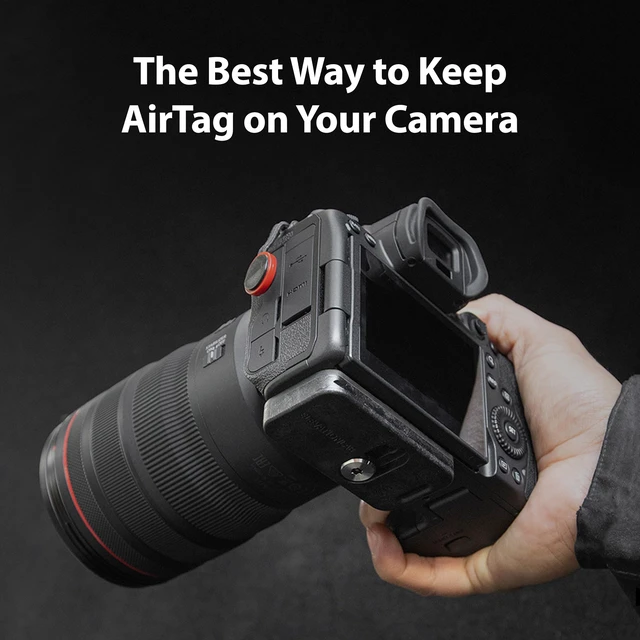 Alt view image 4 of 7 - AirTag Camera Plate | Hidden, low-profile, security screw, arca-swiss geometry | for DSLR's & mirrorless cameras