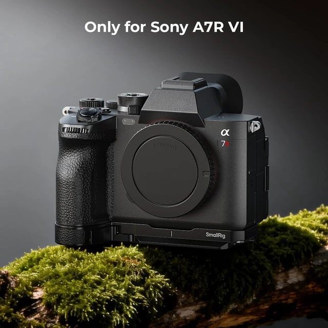 Alt view image 2 of 7 - A7R VI Baseplate, Mount Plate for Sony Alpha 7R VI, 98g Lightweight, Plate for Arca-Swiss, 1/4"-20 Threaded Holes, Ergonomics Design