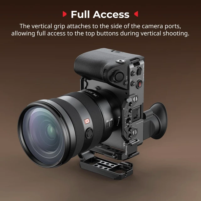 Alt view image 4 of 7 - Vertical Mount Plate for Cage, Built-in Baseplate for Arca-Type | with 1/4''-20 Thread, L Bracket Switching Grip for Tripods, for DJI RS 4 Mini/ RS 4 Pro/ RS 4/ RS 3 Pro/ RS 3/ RS2