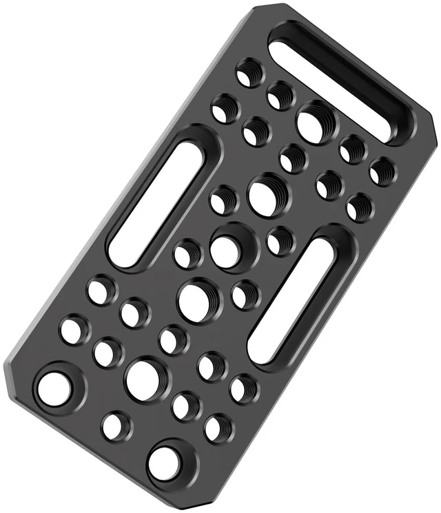 Main image of 3.94"/100mm Camera Cheese Plate with 1/4-20 & 3/8-16 Threads | Camera Rig Plate,Mount Camera Cage,Magic Arm,Battery Box or LED lights and other Camera Accessories