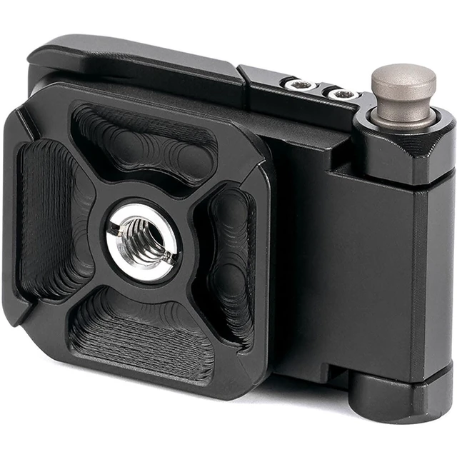 Alt view image 4 of 7 - Foldable ARCA Baseplate Black | Vertical and Horizontal Configurations | Single Unlock Button | 90° Swivel Mount | Weighs Only 2.45 Ozs and Support 6.6 Lbs | TA-FAB-B