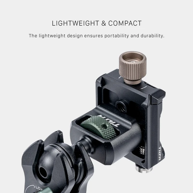Alt view image 4 of 6 - Universal ARCA Quick Release Baseplate | 1/4"-20 and 3/8"-16 Threads | Lightweight Aluminum Alloy Construction | Black | TA-UABP-B