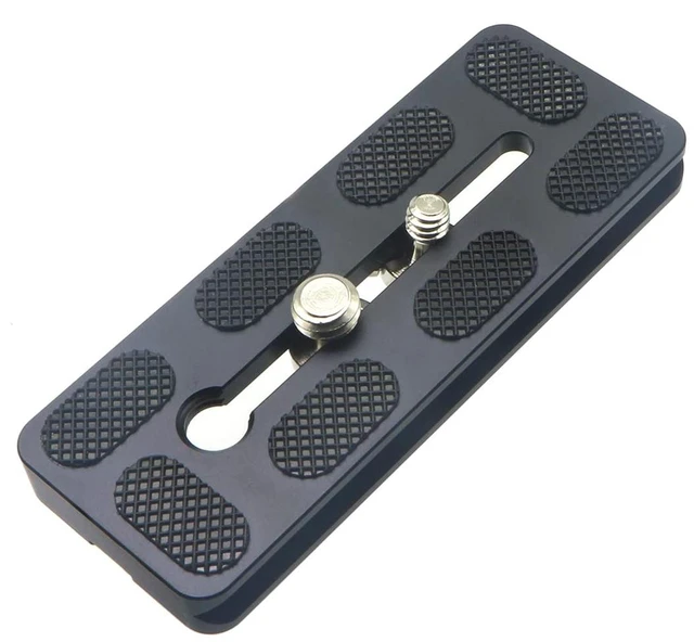 Main image of 100mm Universal Quick Release QR Plate with 1/4" and 3/8" Mounting Screw for Tripod Mount Ball Head DSLR Camera Arca Swiss Compatible