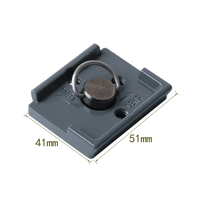 Alt view image 3 of 6 - Quick Release Plate 1/4" Screw Compatible with Manfrotto 200PL-14 322RC2 324RC2 488RC2 496RC2 Camera Tripod Head (Pack of 2)