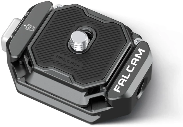 Main image of F38 Quick Release Kit V2, Quick Release System, Base and Plate with 1/4" and 3/8" Screw Thread for Tripod, Monopod, Stabilizer, Slider - F38B3404