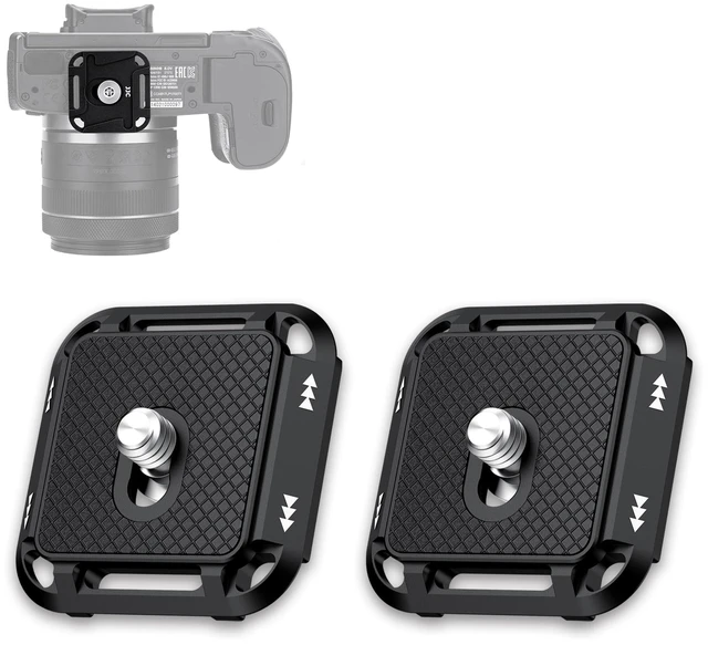 Main image of 2PCS Camera Quick Release Plate for Peak Design V3 Arca Type | 2pcs aluminum Arca-Swiss quick release plates, for Peak Design Capture Clip V3 Arca Type, Standard 1/4"-20 thumbscrew