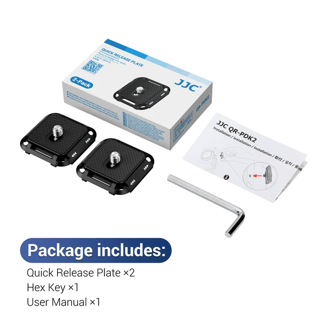 Alt view image 6 of 7 - 2PCS Camera Quick Release Plate for Peak Design V3 Arca Type | 2pcs aluminum Arca-Swiss quick release plates, for Peak Design Capture Clip V3 Arca Type, Standard 1/4"-20 thumbscrew