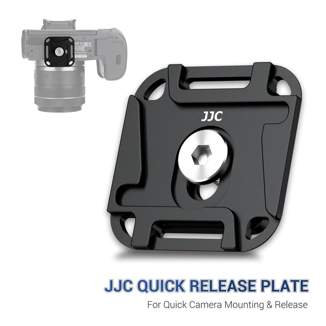 Alt view image 6 of 7 - 2 Pack 38mm Camera Mount Plate, Arca Swiss Quick Release Plate & Clamp V3 with 4-Sided QR Compatible with Capture Camera Clip V3, Aluminum for Tripod Monopod Strap