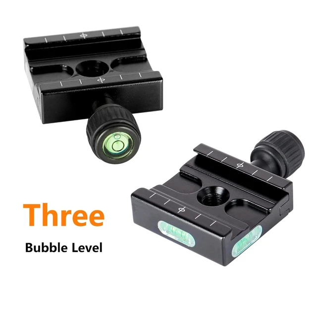 Alt view image 6 of 7 - 50mm Arca Swiss Quick Release Plate & Clamp Set | Aluminum QR Plate Adapter with 3/8"&1/4" Screw for DSLR Camera Tripod Ball Head Monopod Gimbal Stabilizer