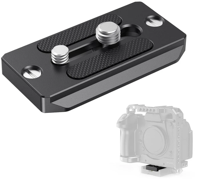 Main image of Quick Release Plate for Arca Swiss, with 1/4"-20 & 3/8"-16 Screw | Baseplate for cameras and cages - 2146B