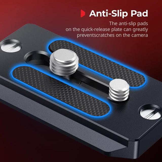 Alt view image 4 of 7 - Quick Release Plate for Arca Swiss, with 1/4"-20 & 3/8"-16 Screw | Baseplate for cameras and cages - 2146B