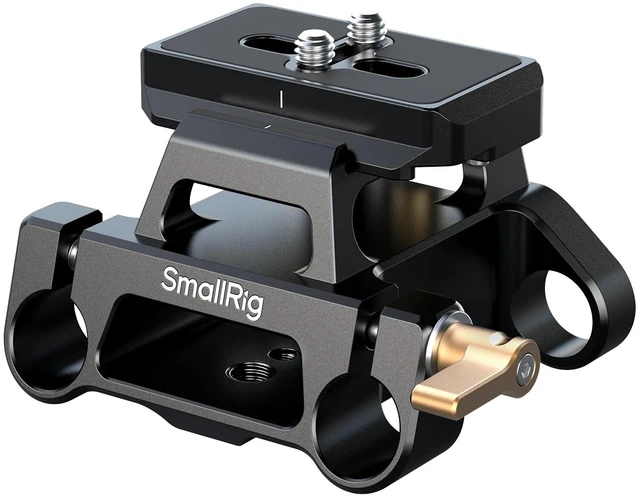 Main image of Universal Mount Plate Kit with Dual 15mm Rod Clamp | Built-in Quick Release Plate for Arca-Swiss, with 1/4"-20 and 3/8"-16 Threaded Holes, for Cameras