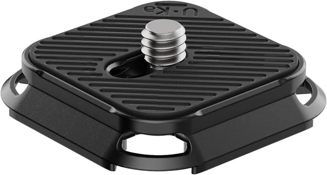 Main image of UKA02 Quick Release Plate with 1/4" Thread Mount | Camera Tripod Mount Adapter, Anti- Loosening, Quick Release System QR Plate Compatible with UKA03/Arca Swiss (Only Plate)