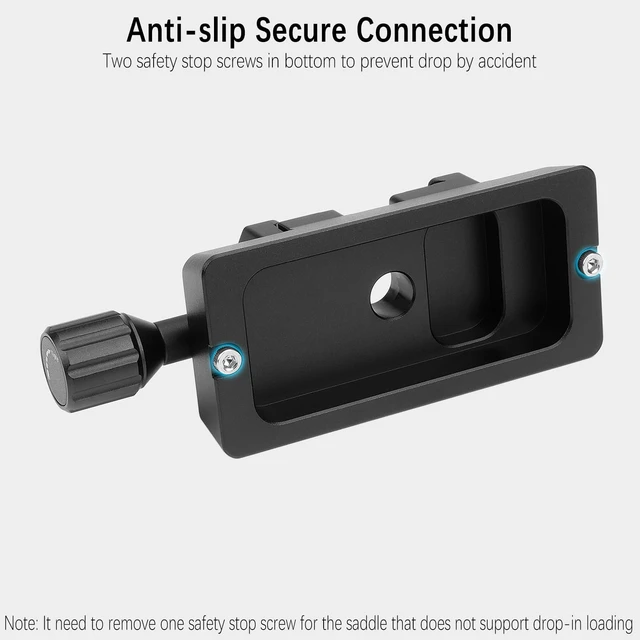 Alt view image 4 of 7 - Adapter - Vixen Dovetail Mounting Plate Bar with Arca Swiss Clamp | Vixen to Arca Adapter, for Vixen Style Dovetail Saddles Telescope Scope Mount Base OTA Equatorial Tripod Sky Astrophotography