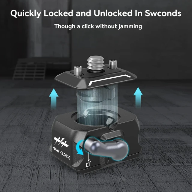 Alt view image 2 of 7 - Quick Release Plate Drop-in Quick Release Camera Mount Adapter | Mini Plate with 1/4" Screw, for Camera Clamp, Super Clamp, Ball Head, Tripod, Magic Arm, Stabilizer, Field Monitor - 3513C