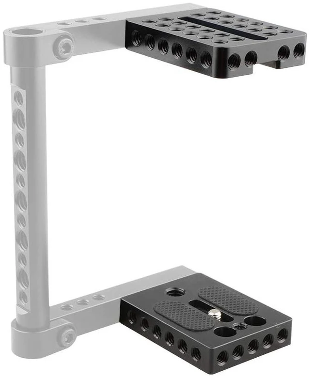 Alt view image 3 of 7 - Top Cheese Plate + Camera Base Plate for DIY DSLR Camera Cage Rig