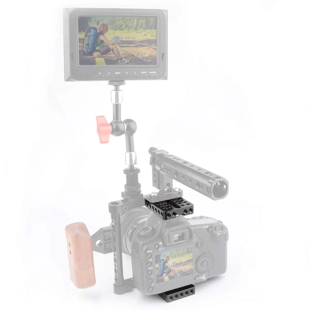 Alt view image 4 of 7 - Top Cheese Plate + Camera Base Plate for DIY DSLR Camera Cage Rig
