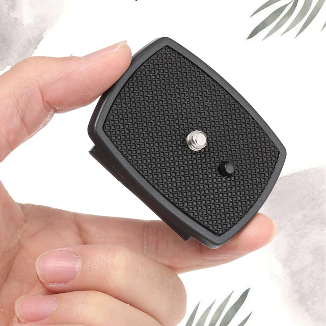 Alt view image 3 of 7 - 2 Pack 49mm Tripod Quick Release Plate with 1/4 in Screw Tripod Base Plate Camera Mount Adapter Replacement for Tripods Cameras Mount Base Plates Black