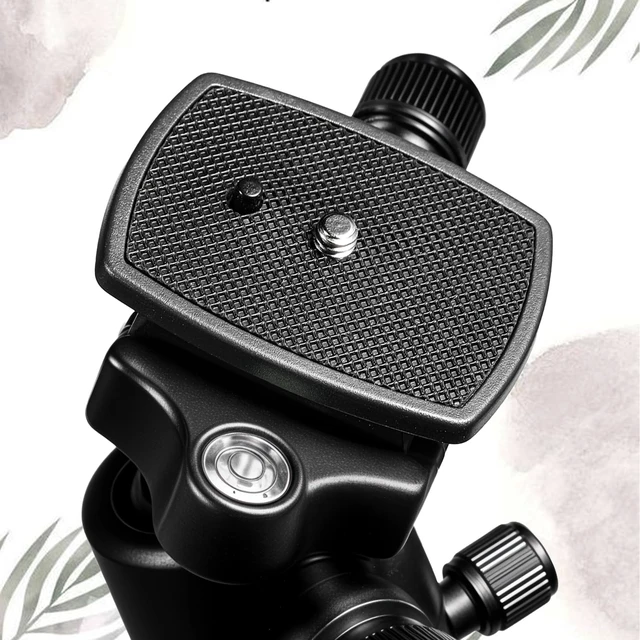 Alt view image 7 of 7 - 2 Pack 49mm Tripod Quick Release Plate with 1/4 in Screw Tripod Base Plate Camera Mount Adapter Replacement for Tripods Cameras Mount Base Plates Black