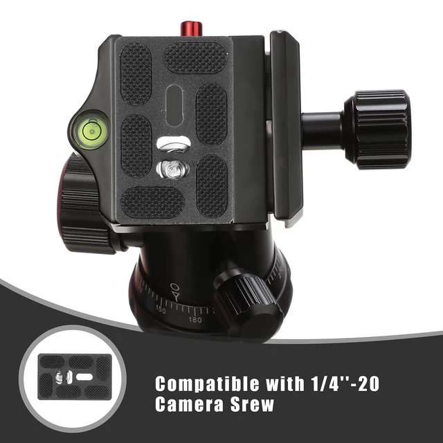 Alt view image 5 of 7 - Quick Release Plate Tripod 1/4-20 DSLR,Pu60,Black | Tripod Mount Plate, Camera Tripod Mount for DSLR Camera Tripod Ball Head , Metal, 1.9 x 1.5 x 0.4 Inch