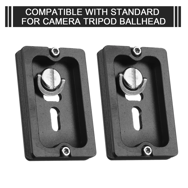 Alt view image 6 of 7 - Quick Release Plate Tripod 1/4-20 DSLR,Pu60,Black | Tripod Mount Plate, Camera Tripod Mount for DSLR Camera Tripod Ball Head , Metal, 1.9 x 1.5 x 0.4 Inch