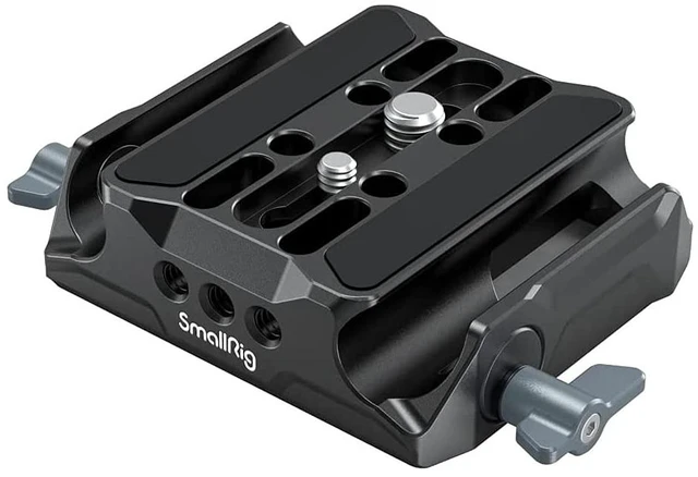 Main image of Universal LWS Baseplate for DSLR/Mirrorless Camera Cages | Comes with Dual 15mm Rod Clamp