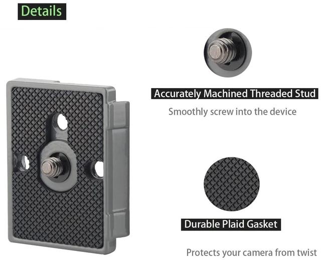 Alt view image 3 of 6 - 200PL-14 Quick Release Plate for Manfrotto 804RC2 Rapid Connect, 323 RC2, 488RC2, 484RC2, 498/496/ 494RC2, 2498RC, 2486RC, 468MGRC2 (2PCS/Pack)