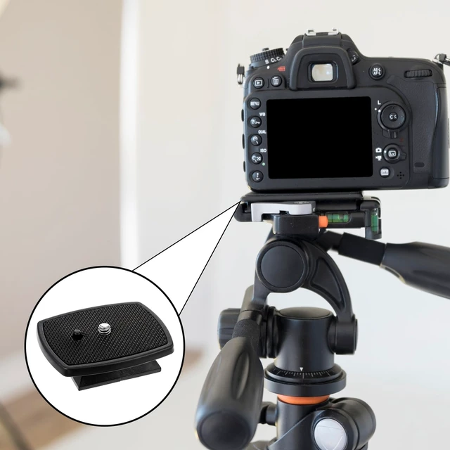 Alt view image 2 of 7 - 2 PCS Tripod Plate, Universal Camera Tripod Mount Quick Release Plate | Tripod Mount Plate, Camera Quick Release Plate, Tripod Attachment for Tripod, Camera Mount Base Plate