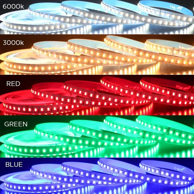 Alt view image 4 of 7 - 24VDC Highest Density 5-in-1 5050 RGBWW (RGB+Warm White+Daylight) 112LEDs/m Bright RGBCCT LED Strip 16.4FT Dimmable Tape Lights for Bedroom Decor (IP20 Non-Waterproof 12MM Width)