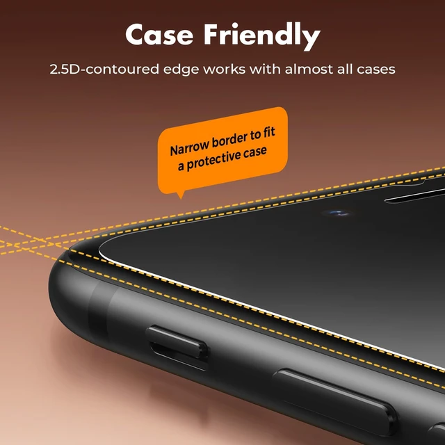 Alt view image 5 of 7 - 2-Pack Screen Protector for iPhone SE 2022/SE 2020, iPhone 8/7 | Shatterproof Tempered Glass, Easy Installation, 9H Hardness, 99.99% HD Clear, Bubble-Free, Anti-Fingerprint, Case Friendly