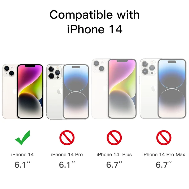 Alt view image 2 of 7 - Screen Protector for iPhone 14, 3-Pack | HD Clear, Face ID Compatible, Anti-Scratch Glass