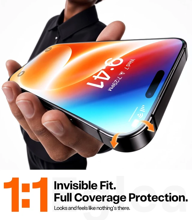 Alt view image 5 of 7 - Unbreakable for iPhone 18 Pro Max Screen Protector, 2-Pack, 6.9" | NO.1 Military-Grade 12FT Shatterproof, 9H+ Aerospace Tempered Glass, Full Coverage, HD clear, Bubble-free, Easy Installation