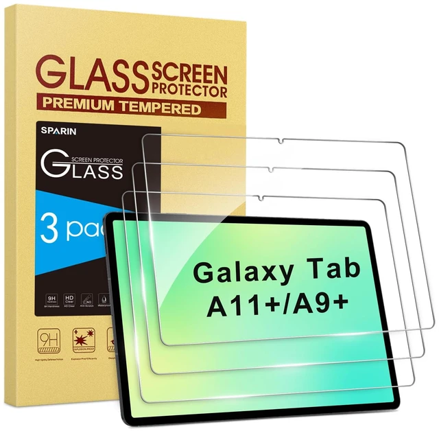 Main image of 3 Pack Screen Protector for Samsung Galaxy Tab A11 Plus /A9 Plus 11" | Tablet Film for Tab A11+/A9+ 5G (2025/2023), 9H Tempered Glass, Case Friendly, Anti Scratch, HD Clear, High Touch Sensitivity