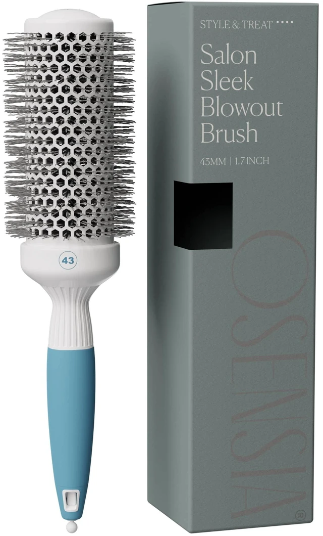 Main image of Medium Round Brushing Brush - Ceramic Hair Brush for a Smooth Salon Style Look - Professional Brushing Brush Ideal for All Hair Types - 43 mm