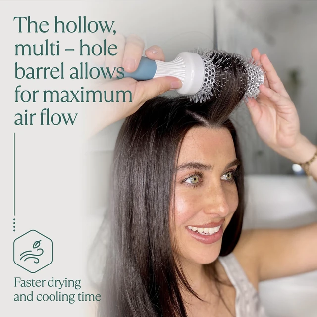 Alt view image 6 of 7 - Medium Round Brushing Brush - Ceramic Hair Brush for a Smooth Salon Style Look - Professional Brushing Brush Ideal for All Hair Types - 43 mm