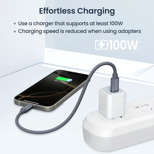 Alt view image 6 of 7 - USB Charging Adapter Kit,Multi USBC Adapter Set,with 1Ft 100W Cable | Type C to USB 3.2 OTG iOS Micro Charger Converter Travel Case for iPhone Duo 18 17 Pro Max,Samsung Galaxy S25 S24 Fold