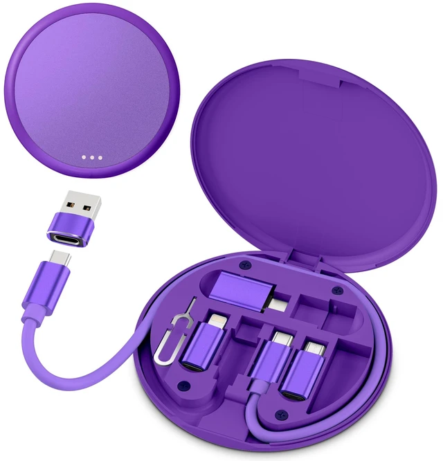 Main image of Multi USB C Adapter Cable Kit,Portable Travel USB Adapter Set | (6 in 1) Portable Travel Case,1FT 100W Charging cord,USB3.2 OTG,USBC to iOS Micro converter for iPhone 18 Pro Duo,Samsung S25