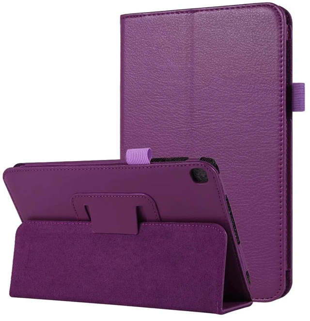 Main image of Slim Case for Tab A 8.0 2019 Without S Pen Model SM-T290, Premium PU Leather Folding Stand Cover Case for Samsung Galaxy Tab A 8.0 Inch 2019 Tablet (Model SM-T290/SM-T295), Purple