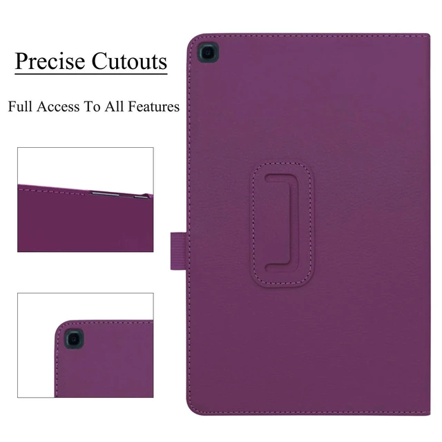 Alt view image 4 of 7 - Slim Case for Tab A 8.0 2019 Without S Pen Model SM-T290, Premium PU Leather Folding Stand Cover Case for Samsung Galaxy Tab A 8.0 Inch 2019 Tablet (Model SM-T290/SM-T295), Purple
