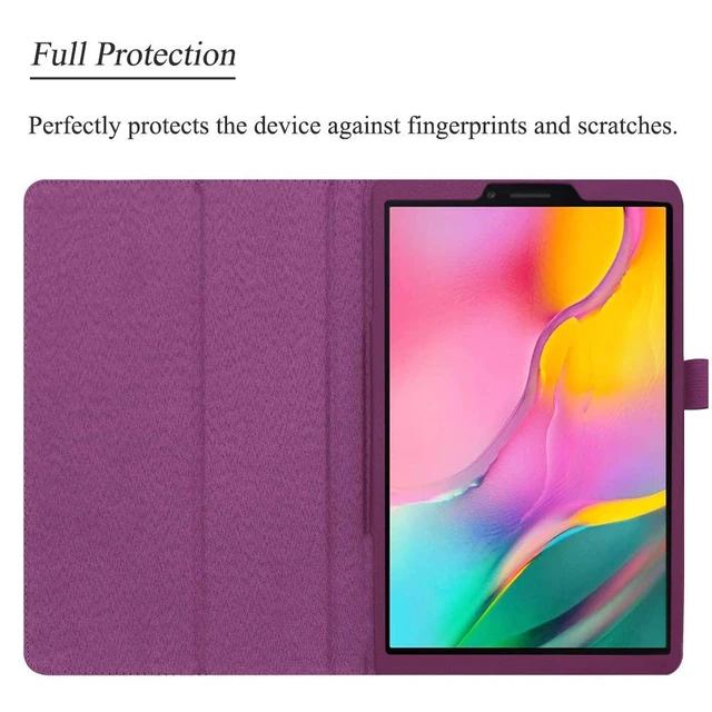 Alt view image 5 of 7 - Slim Case for Tab A 8.0 2019 Without S Pen Model SM-T290, Premium PU Leather Folding Stand Cover Case for Samsung Galaxy Tab A 8.0 Inch 2019 Tablet (Model SM-T290/SM-T295), Purple