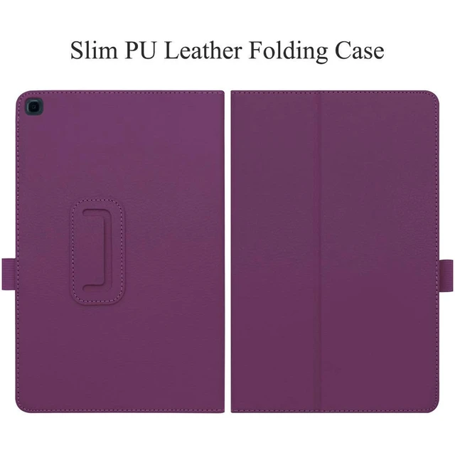 Alt view image 7 of 7 - Slim Case for Tab A 8.0 2019 Without S Pen Model SM-T290, Premium PU Leather Folding Stand Cover Case for Samsung Galaxy Tab A 8.0 Inch 2019 Tablet (Model SM-T290/SM-T295), Purple