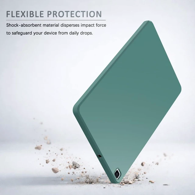 Alt view image 3 of 6 - Case for Samsung Galaxy Tab A 8.0 2019 SM-T290/ T295/ T297, Thin and Lightweight, Soft, Shockproof Slim Tablet Back Cover, Military Green