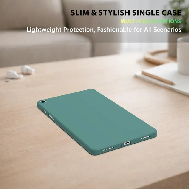 Alt view image 6 of 6 - Case for Samsung Galaxy Tab A 8.0 2019 SM-T290/ T295/ T297, Thin and Lightweight, Soft, Shockproof Slim Tablet Back Cover, Military Green