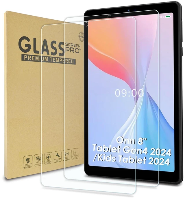 Main image of 2 Pcs Screen Protector Compatible with Onn 8" Tablet Gen4 2024 | Case Friendly Tempered Glass for Onn Tablet 8" Kids 2024Anti Scratch Anti BubbleHigh Definition